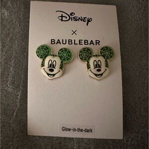 BAUBLEBAR HALLOWEEN MICKEY MOUSE GLOW IN THE DARK EARRINGS